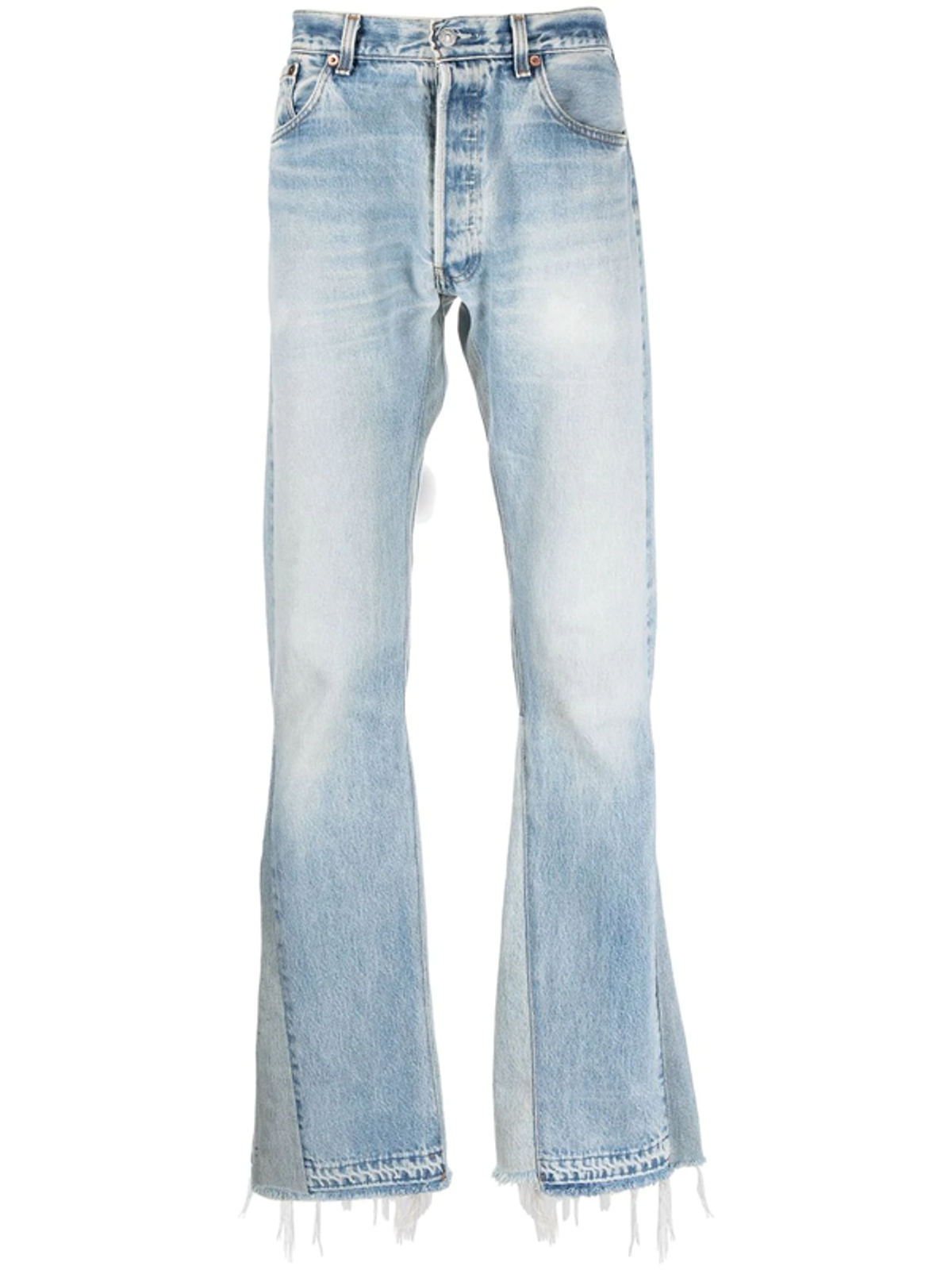 Gallery Dept. Stonewashed Flared-Leg Blue Jeans