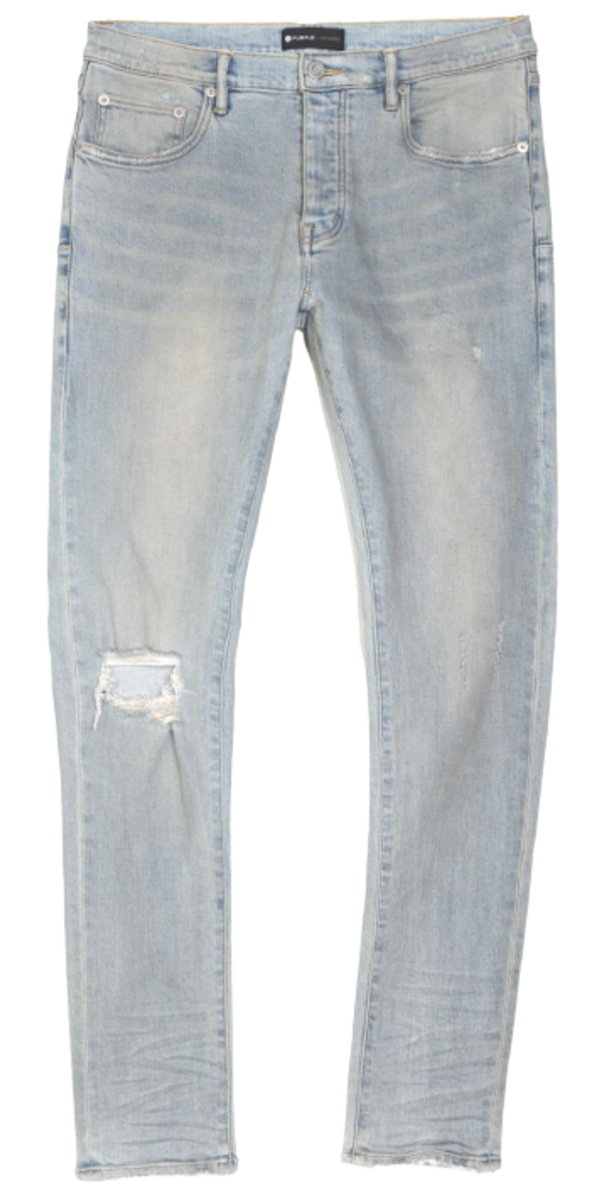 Purple Brand Low Rise Slim Leg Light Dirty Jeans