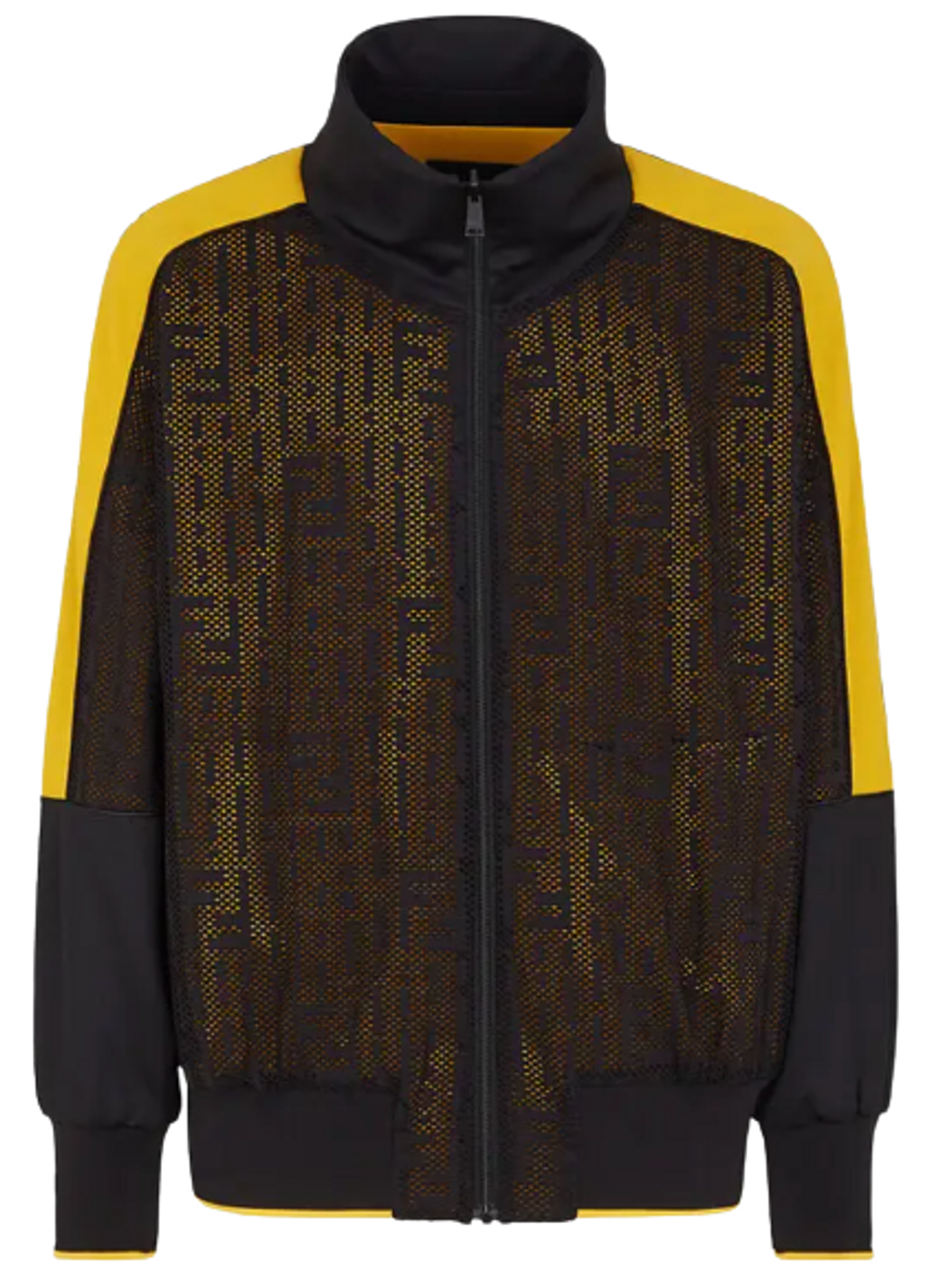 Fendi Multicolor Jersey Zip-Up Sweatshirt