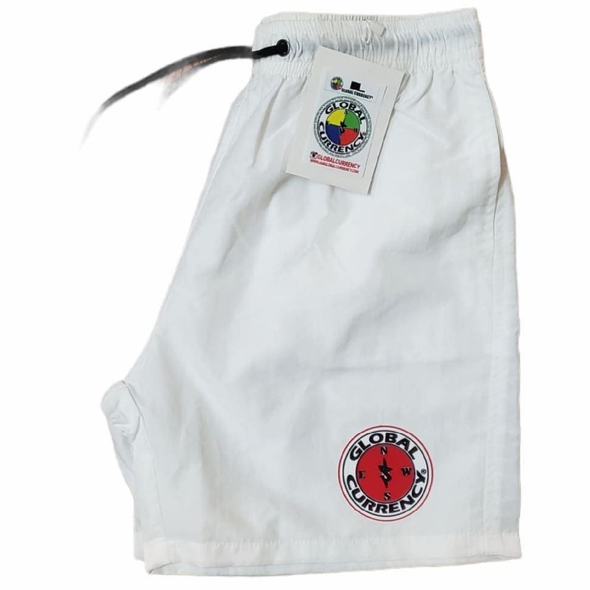 Global Currency Gc White Beach Shorts