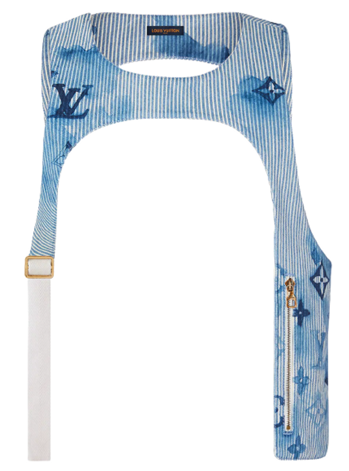 Louis Vuitton Striped Monogram Denim Midlayer