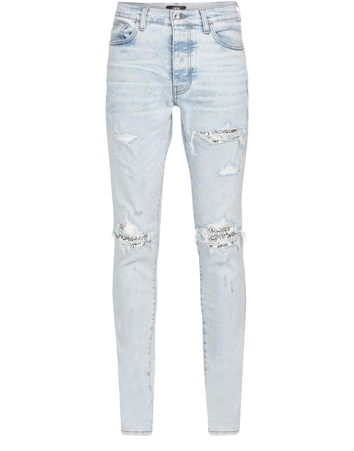 Amiri Mx1 Leather Bandana & Denim Jeans