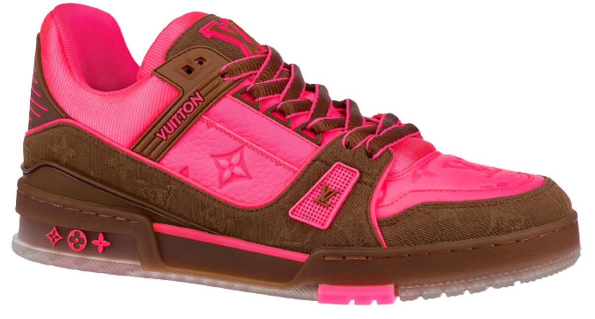 Louis Vuitton Lv Pink Trainer Sneakers