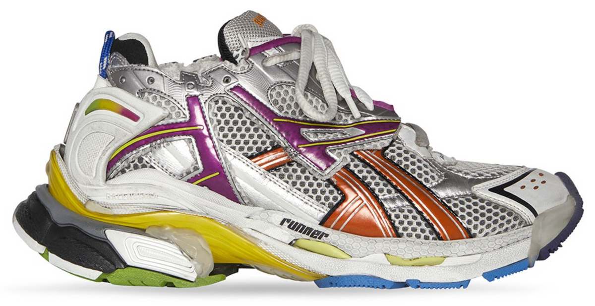 Balenciaga Rainbow-Tinged Runner Sneakers