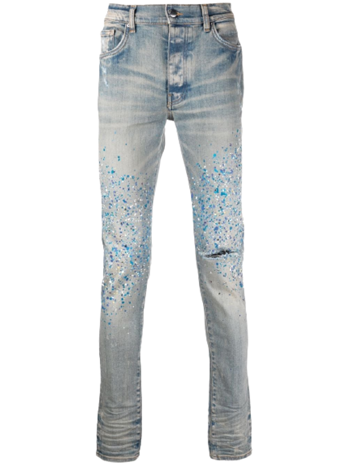 Amiri Paint Splatter Detail Denim Jeans