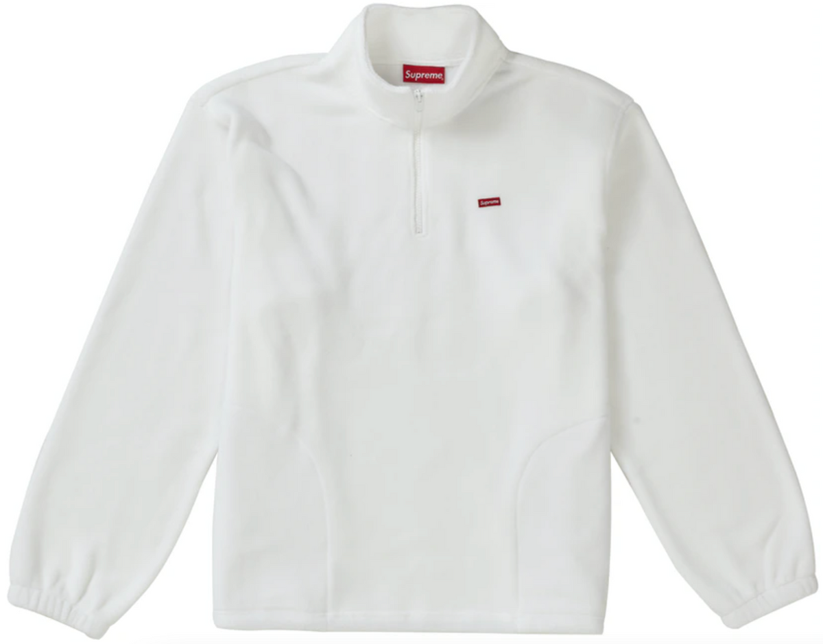 Supreme Polartec Half Zip White Pullover
