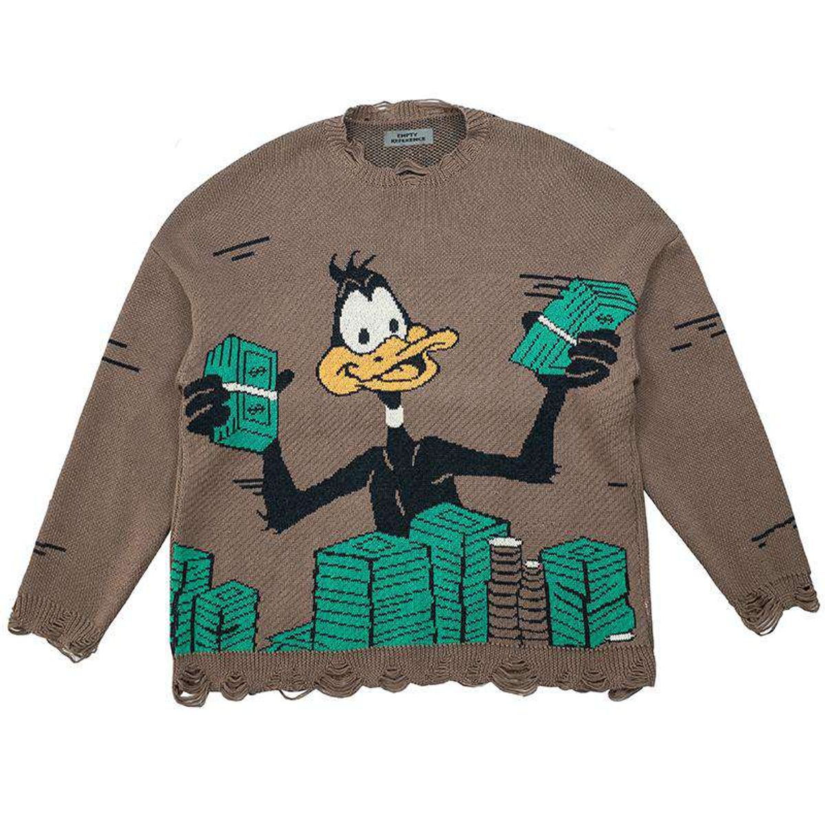 Empty Reference Duck Cartoon Ripped Sweater | WHAT’S ON THE STAR?