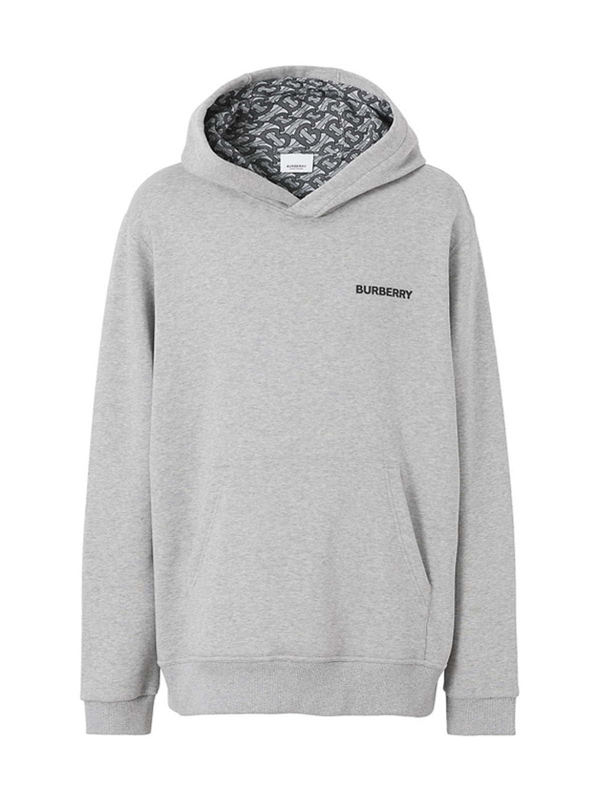 Burberry Joseph Logo Hoodie Pale Grey Sweatshirt