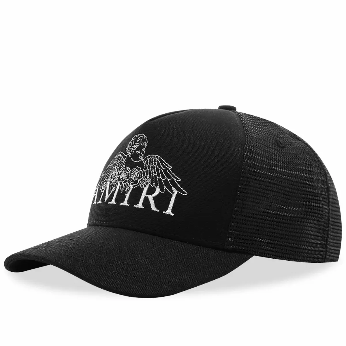 Amiri Cherub Black Trucker Cap