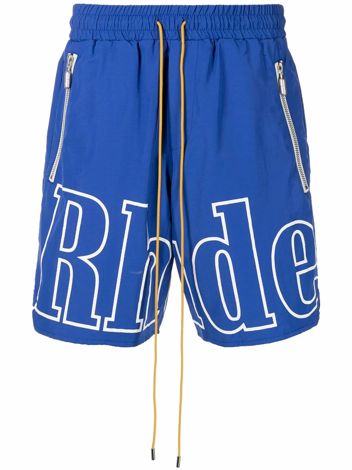Rhude Logo-Print Blue Track Shorts