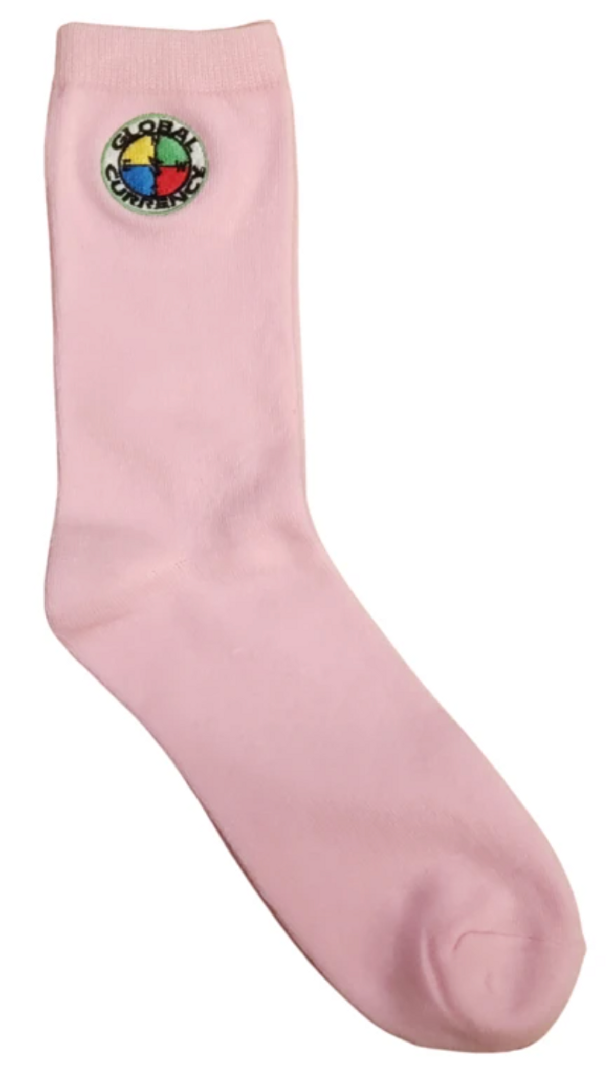 Global Currency Gc Logo Pink Socks