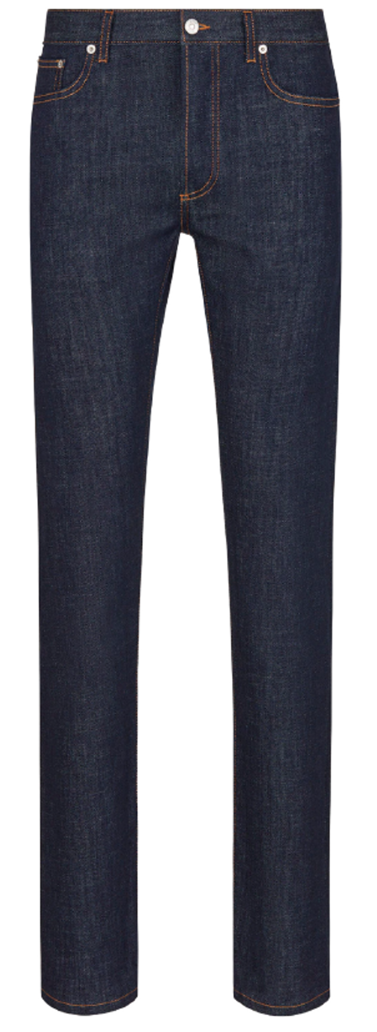 Dior Blue Raw Cotton Denim Classic Long Slim-Fit Oblique Jeans