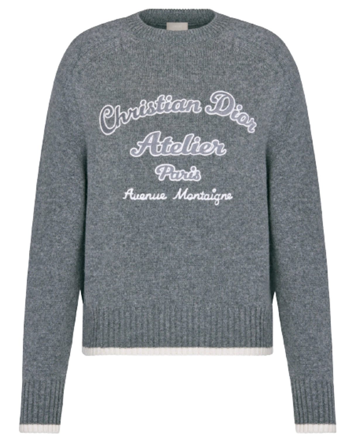 Dior Gray Wool Jersey Sweater
