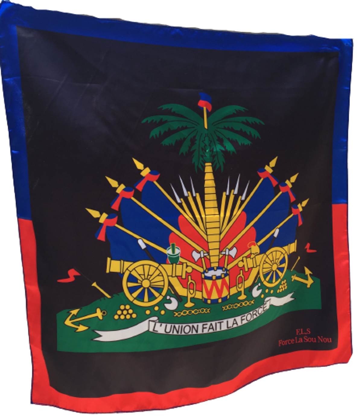 Force La Sou Nou Black Haitian Scarf