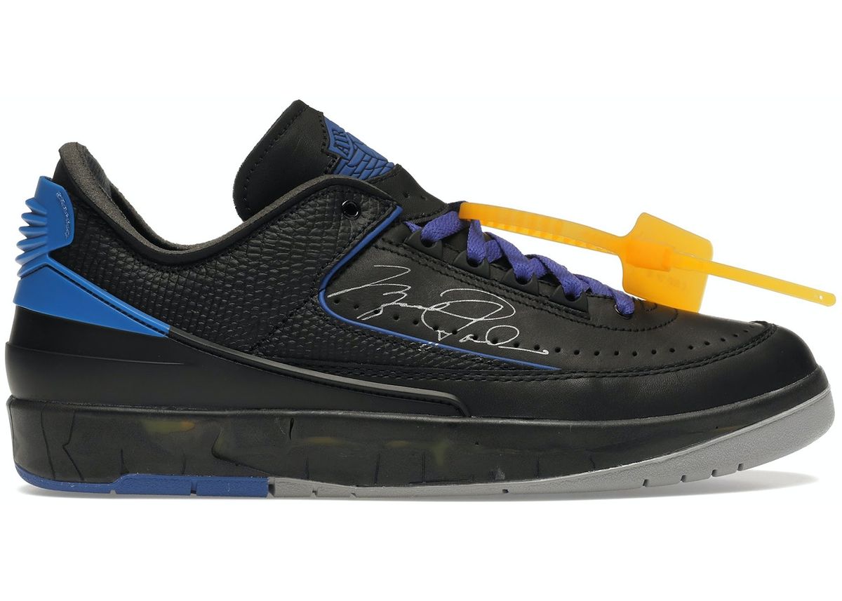 Jordan × Off-White Air Jordan 2 Retro Low SP Black Blue Sneakers