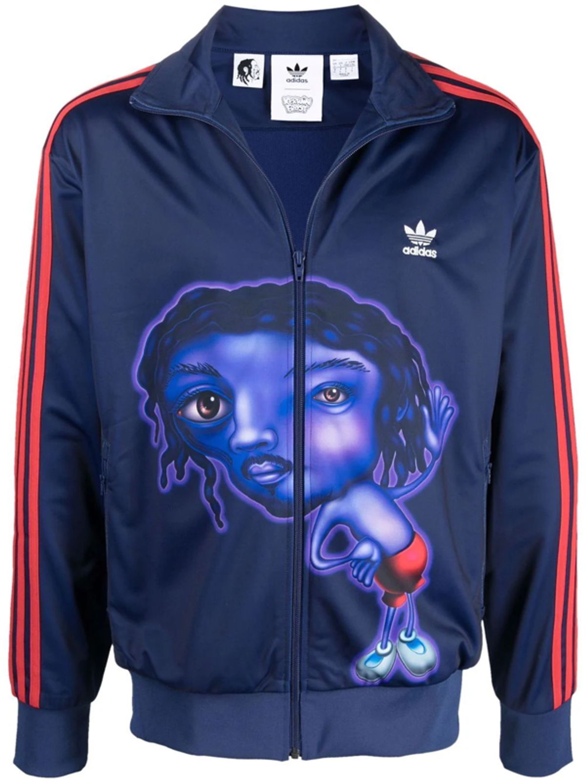 Adidas × Kerwin Frost Print Blue Track Jacket