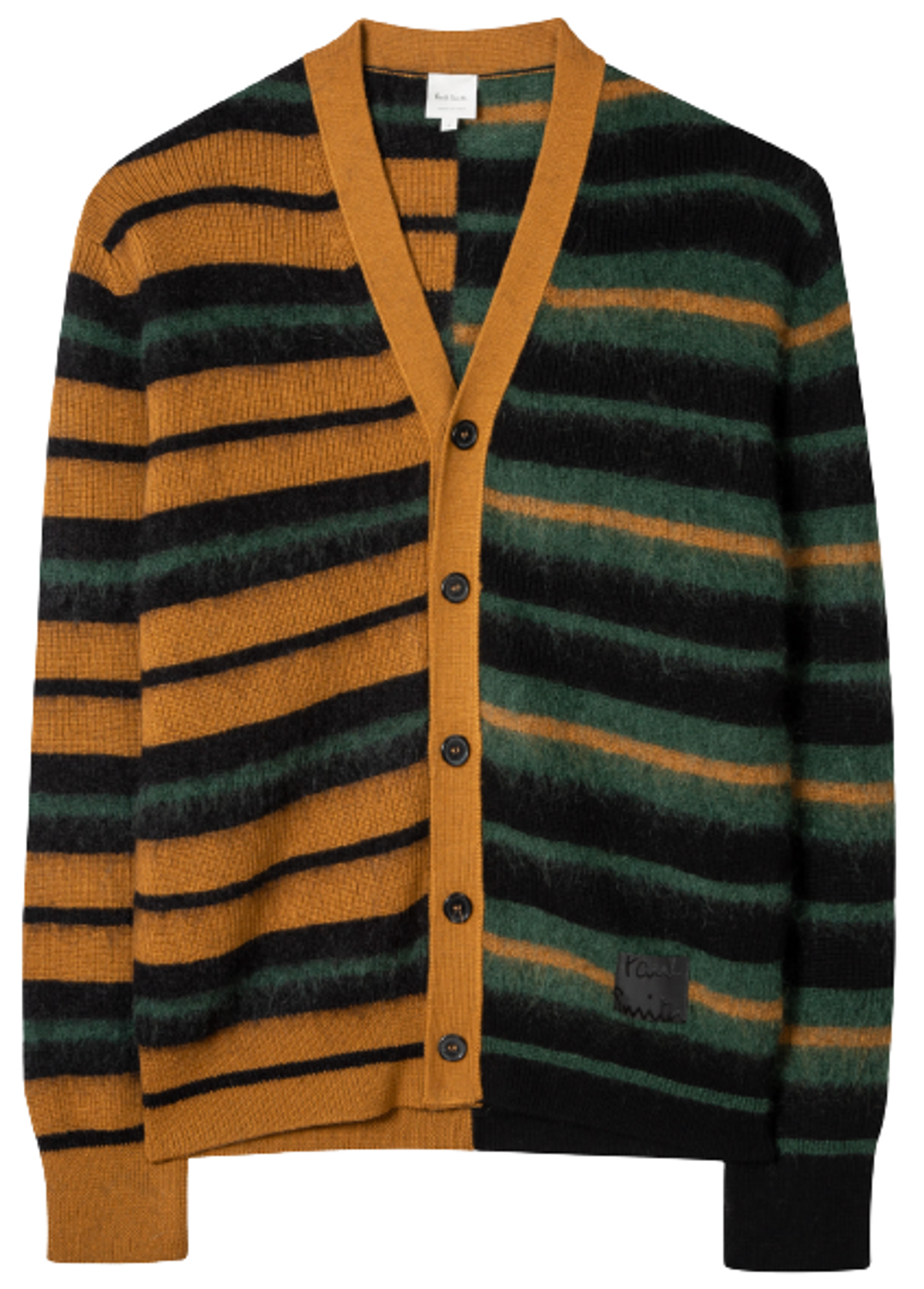 Paul Smith Wool And Mohair-Blend Stripe Cardigan