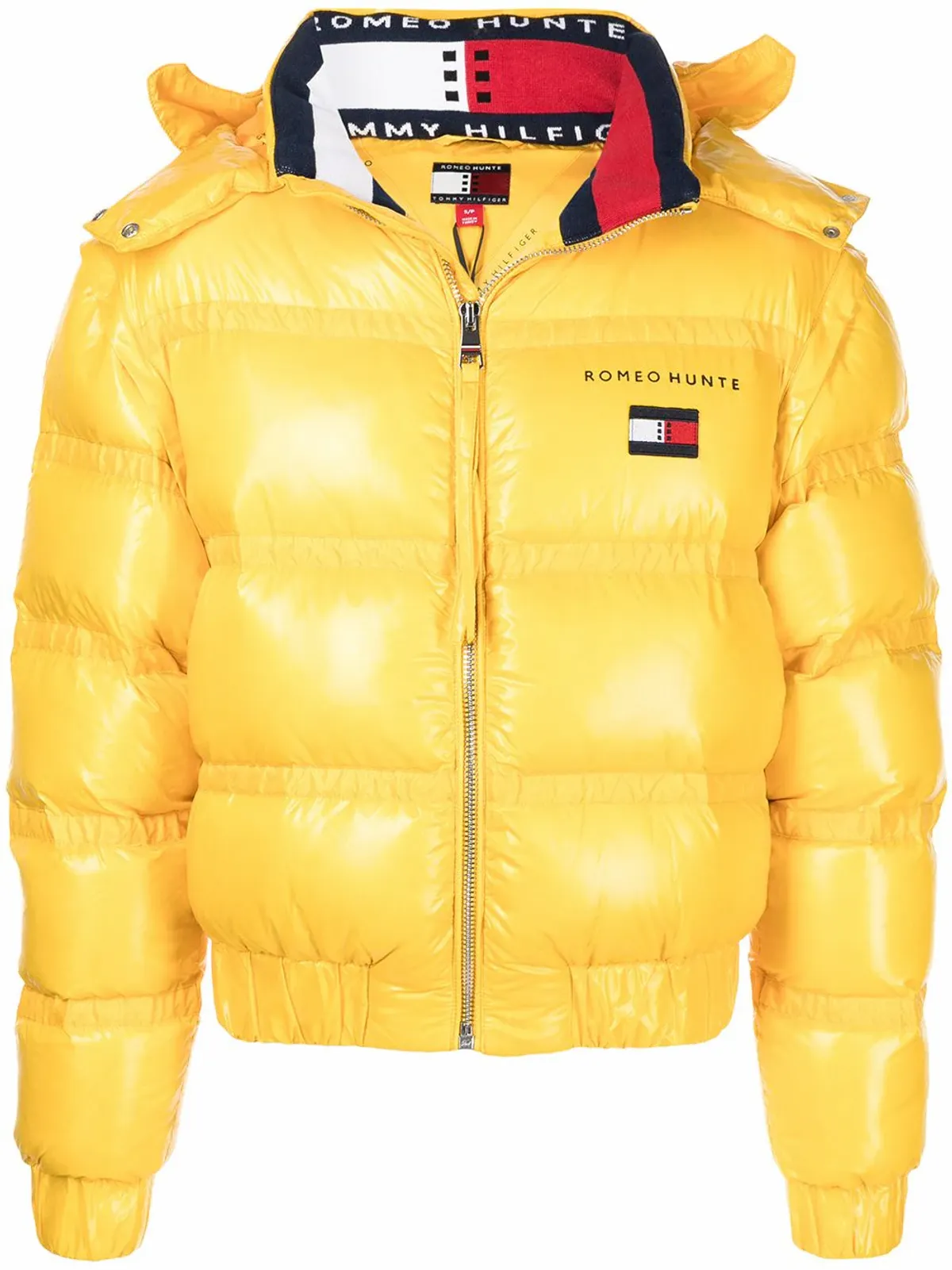 Tommy Hilfiger × Romeo Hunte Logo Yellow Padded Jacket