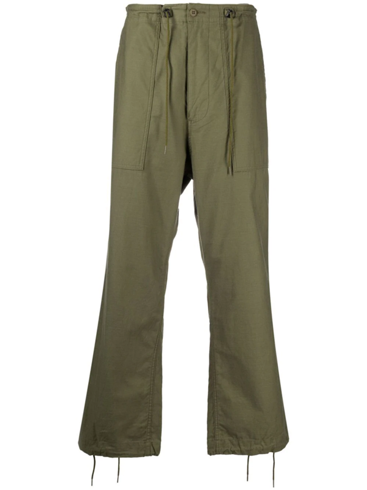 Needles Straight-Leg Cotton Olive Pants