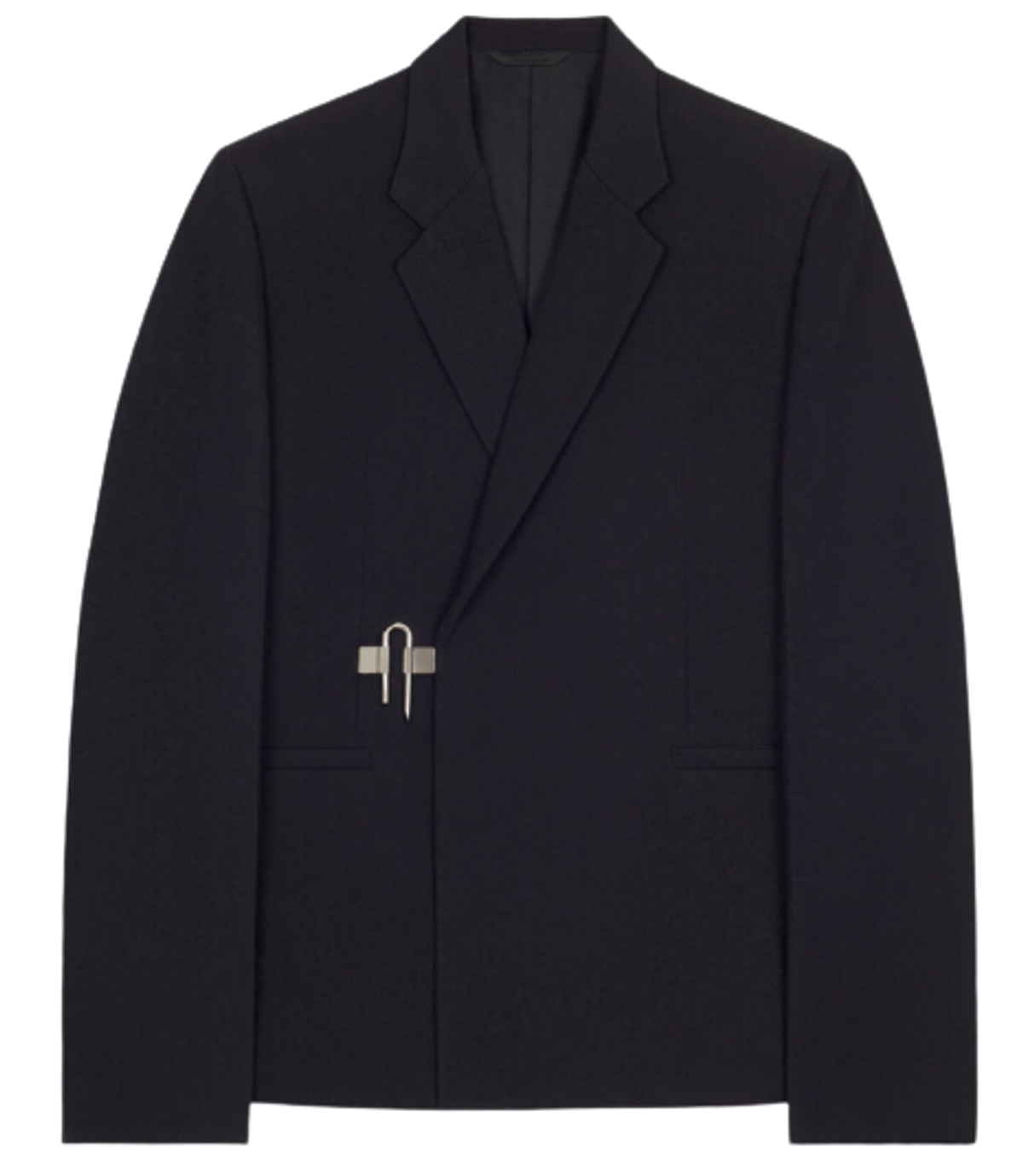Givenchy Textured Wool Padlock Black Jacket