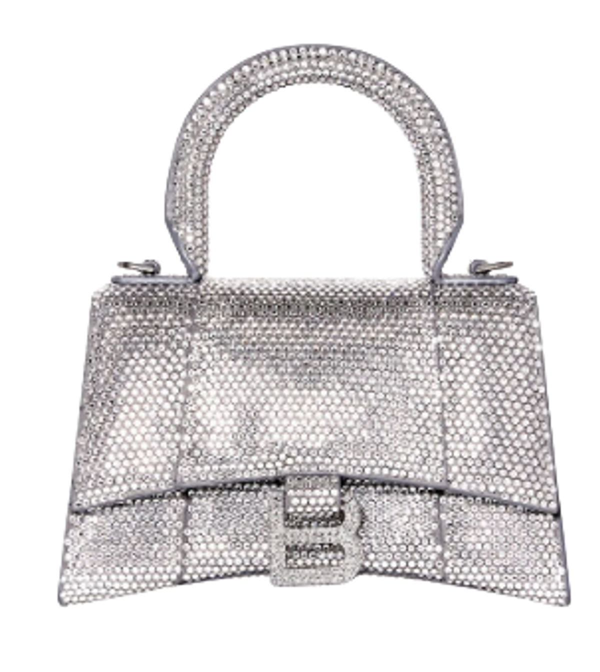 Balenciaga Hourglass XS Silver Handbag