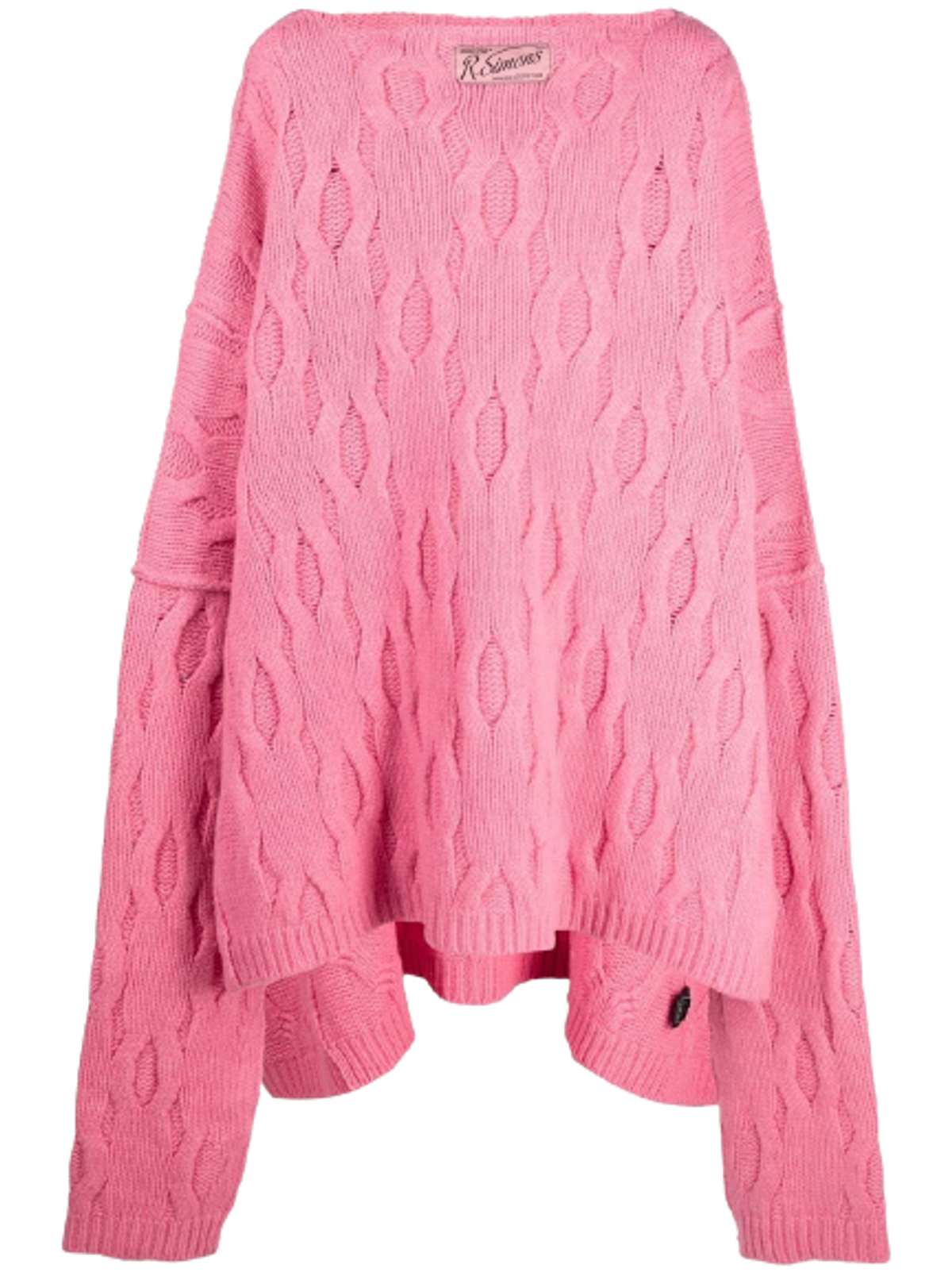 Raf Simons Oversized Sleeve Virgin Wool Jumper