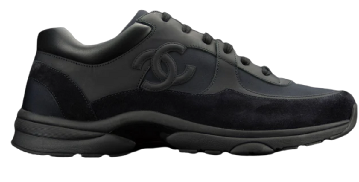 Chanel Nylon Leather Suede Sneakers