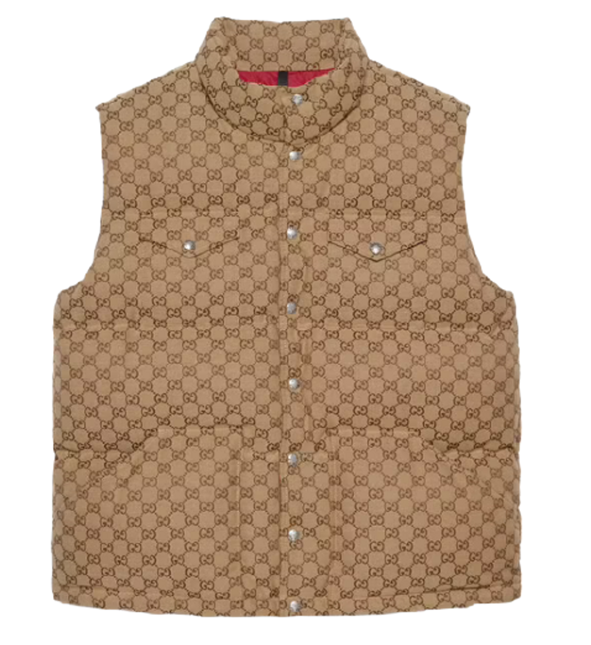 Gucci × The North Face Down Brown Vest