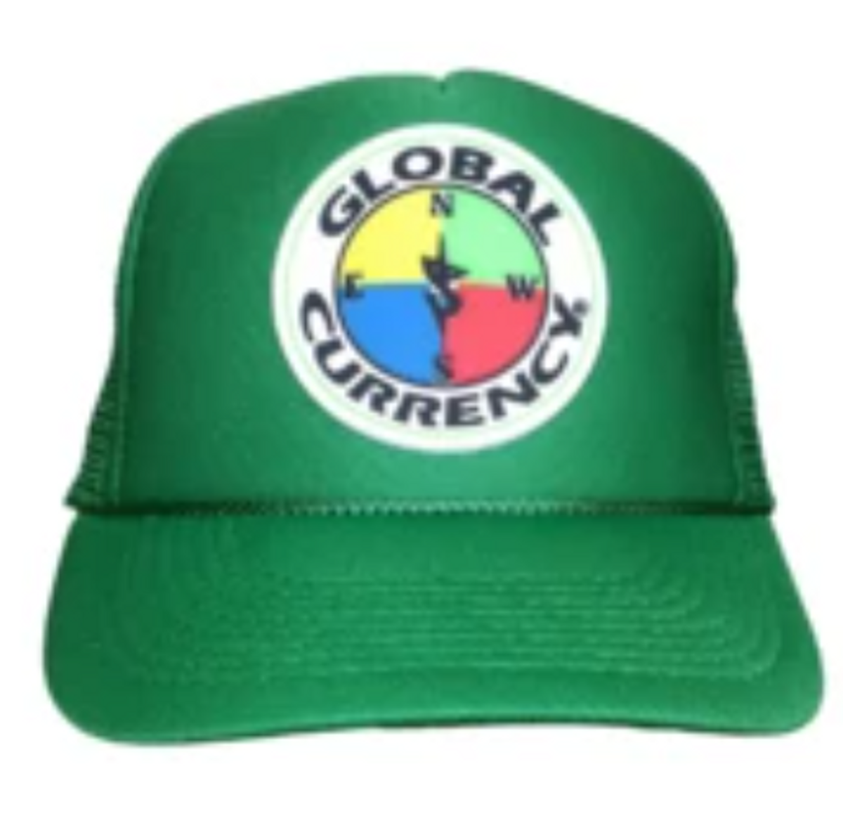 Global Currency Foam Front Green Trucker Cap