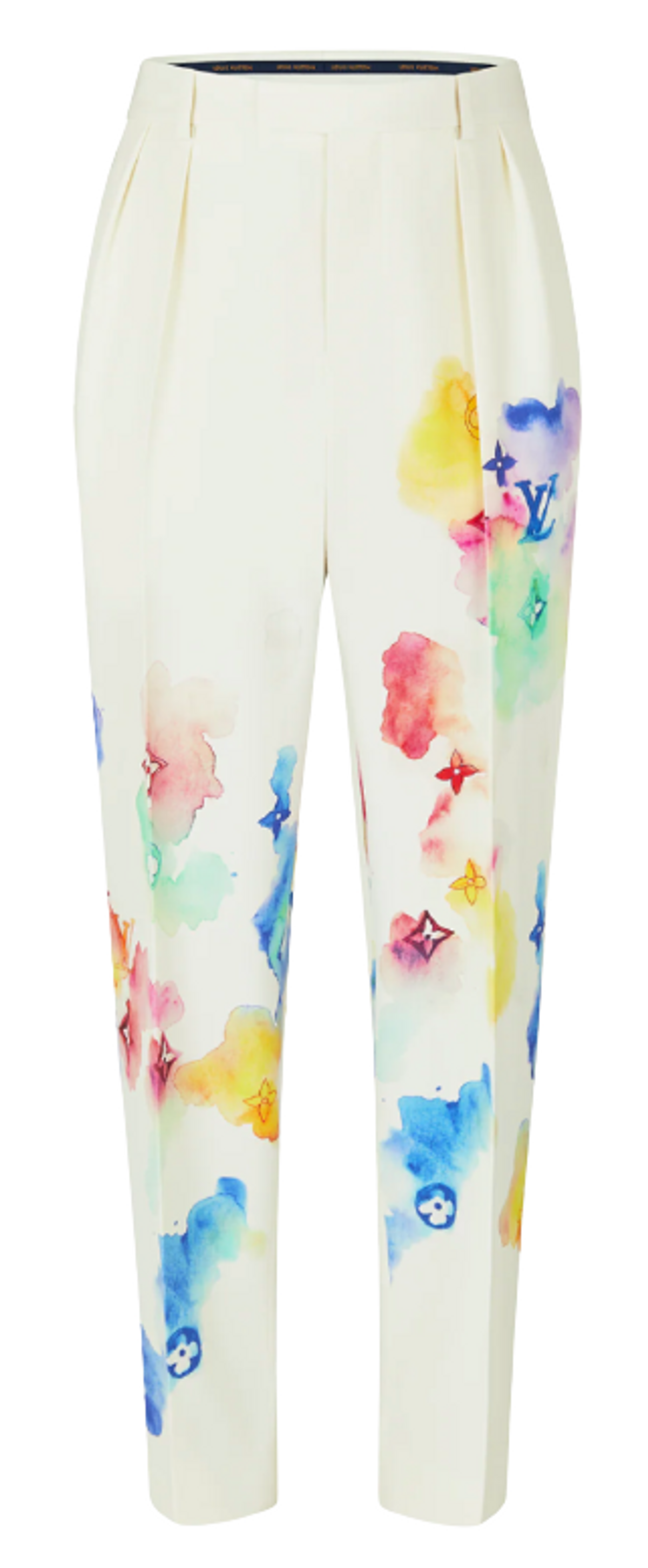 Louis Vuitton Multicolor Watercolor Light Tailored Pants