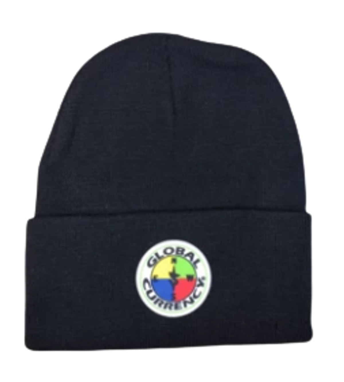 Global Currency Black Logo Beanie