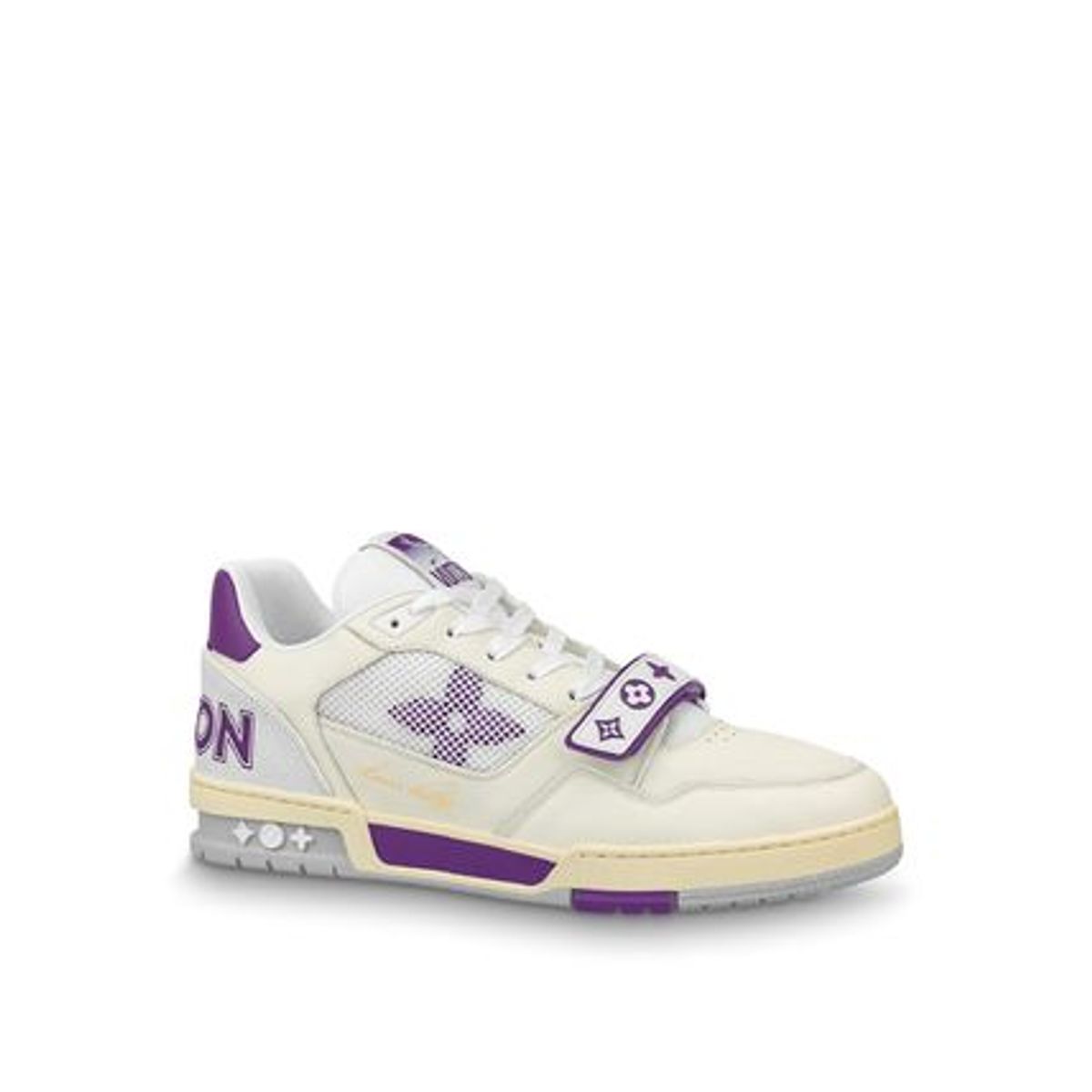 Louis Vuitton Violet White Trainer Sneakers