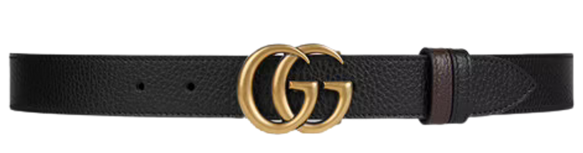 Gucci Double Buckle Reversible Belt