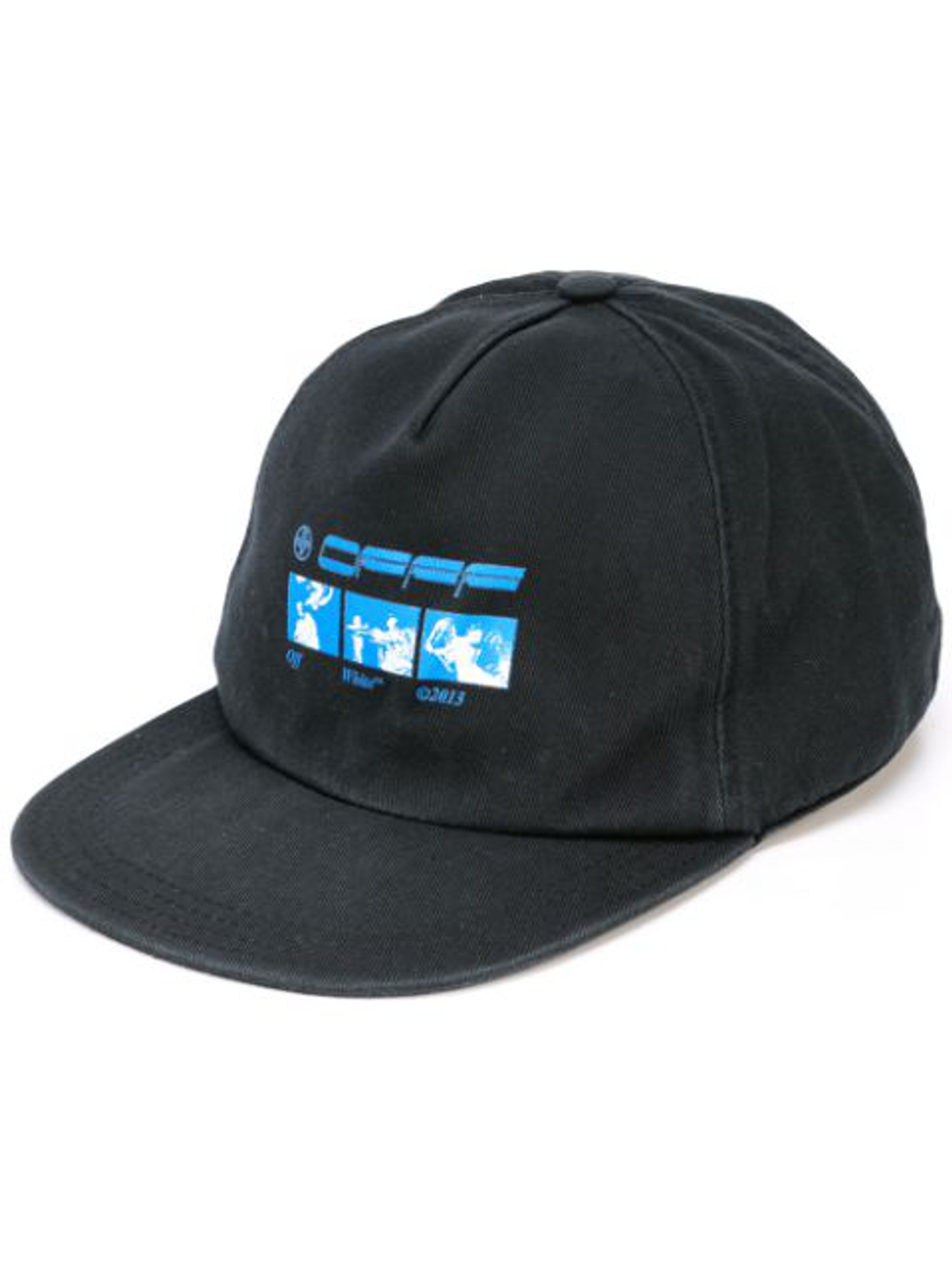 Off-White Black Blue Hardcore Carav Baseball Cap