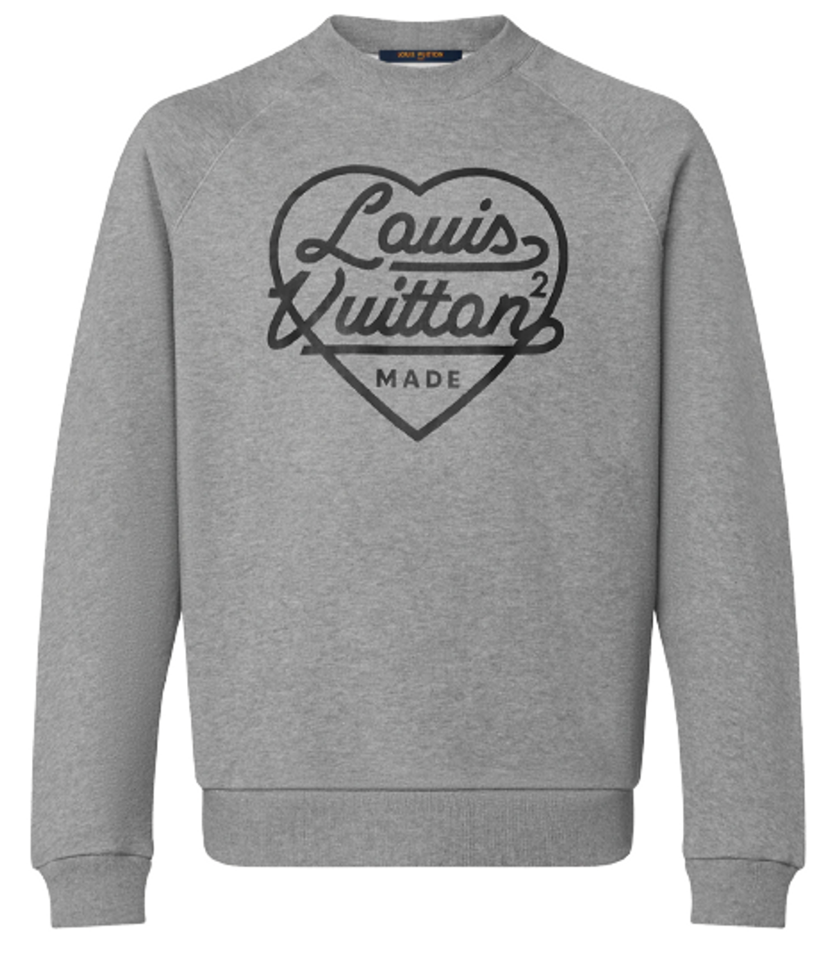 Louis Vuitton Printed Heart Grey Sweatshirt