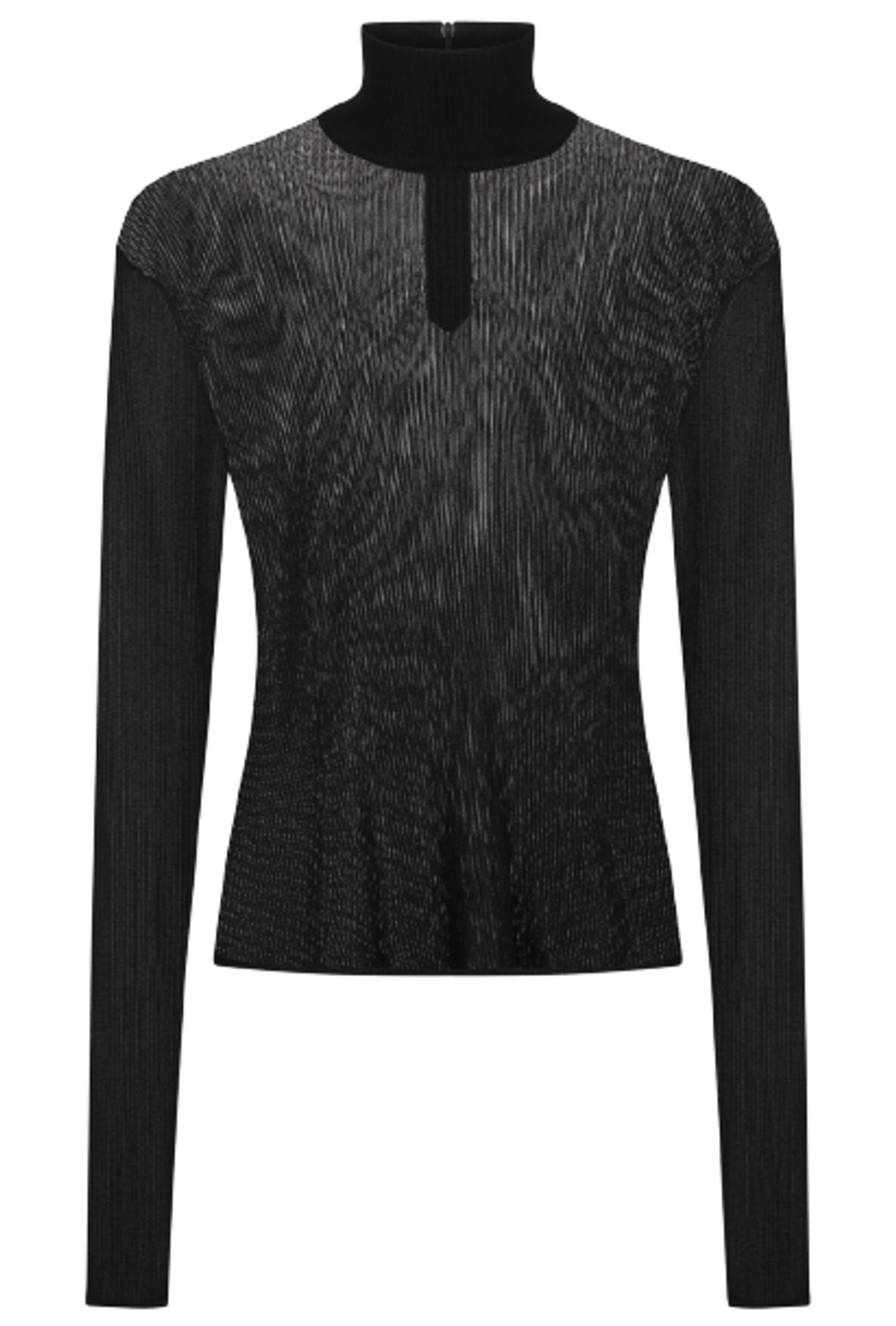 Dolce & Gabbana Viscose Turtle-Neck Black Sweater