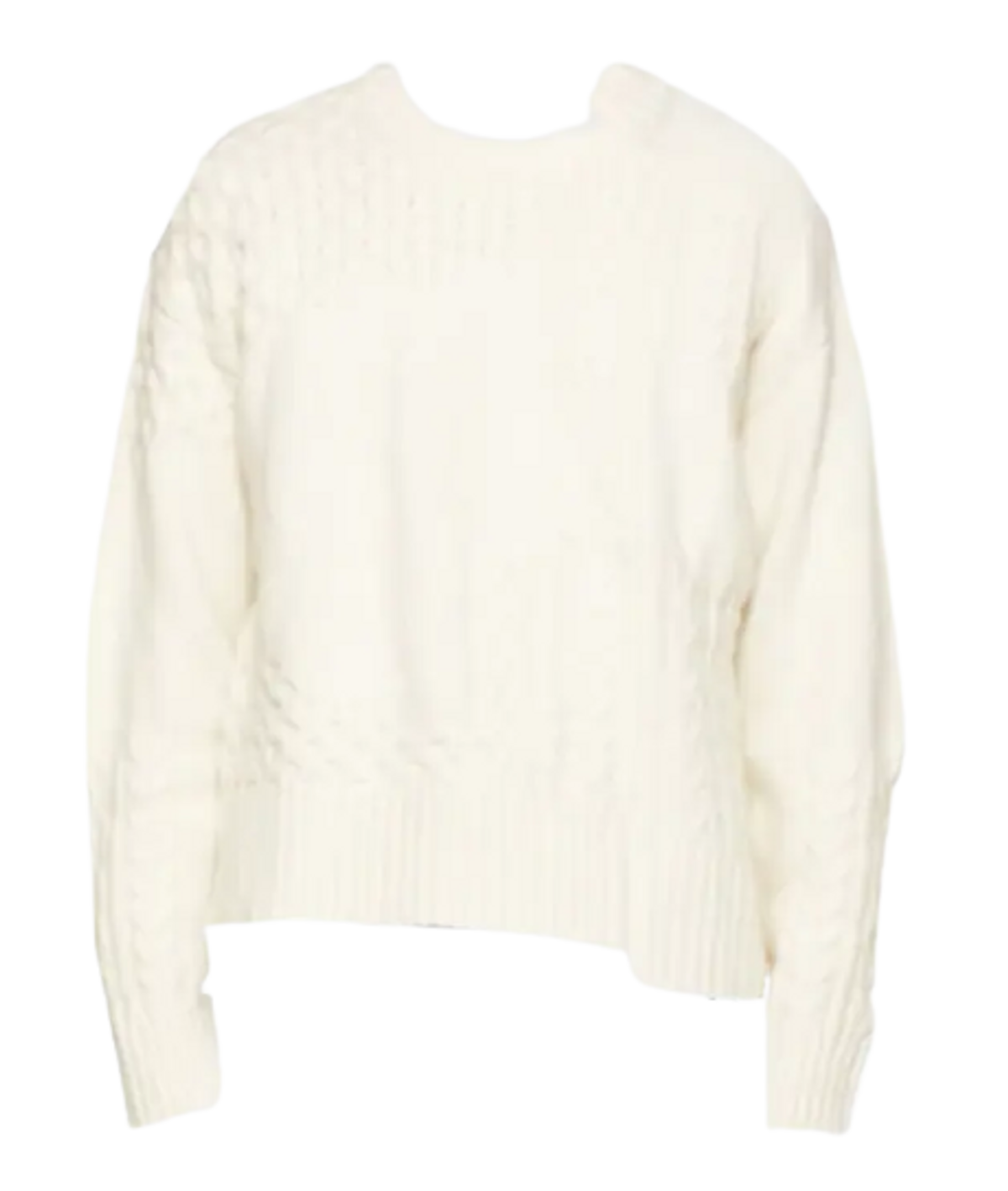 Feng Chen Wang Off White Intarsia Sweatshirt