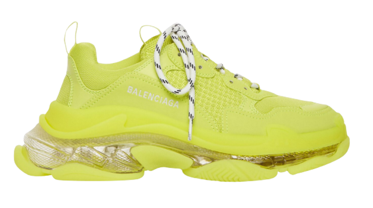 Balenciaga Triple S Clear Sole Yellow Sneakers
