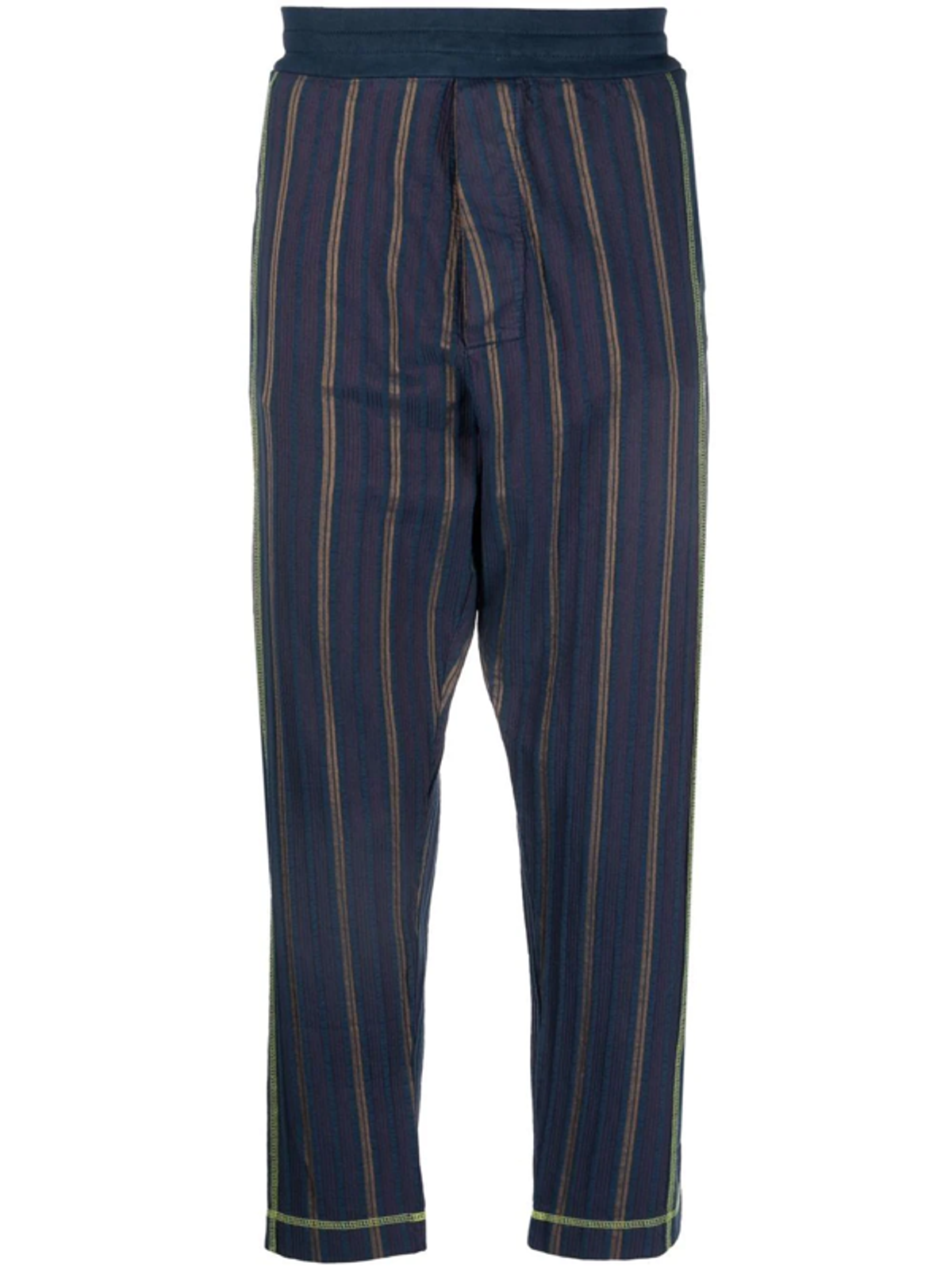 Vivienne Westwood Contrast Stitching Tapered Blue Trousers