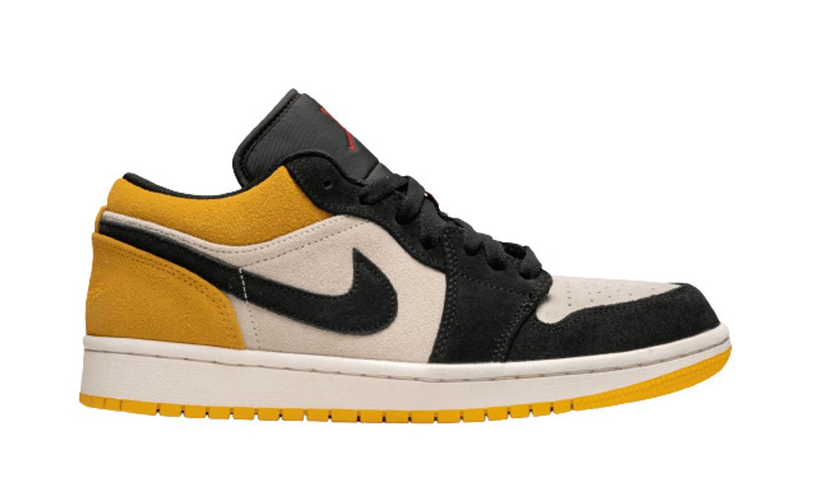 Nike Air Jordan 1 Low University Yellow Sneakers