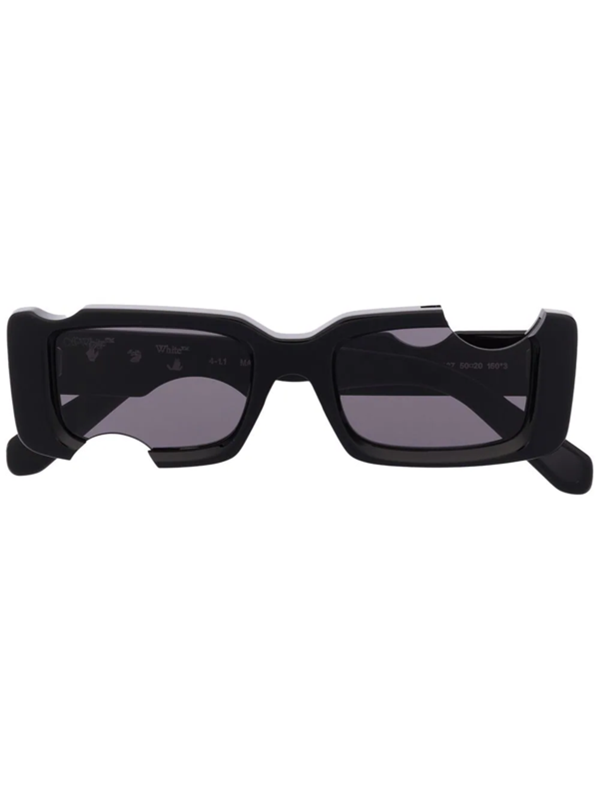 Off-White Cady Cut Out Rectangular Frame Sunglasses
