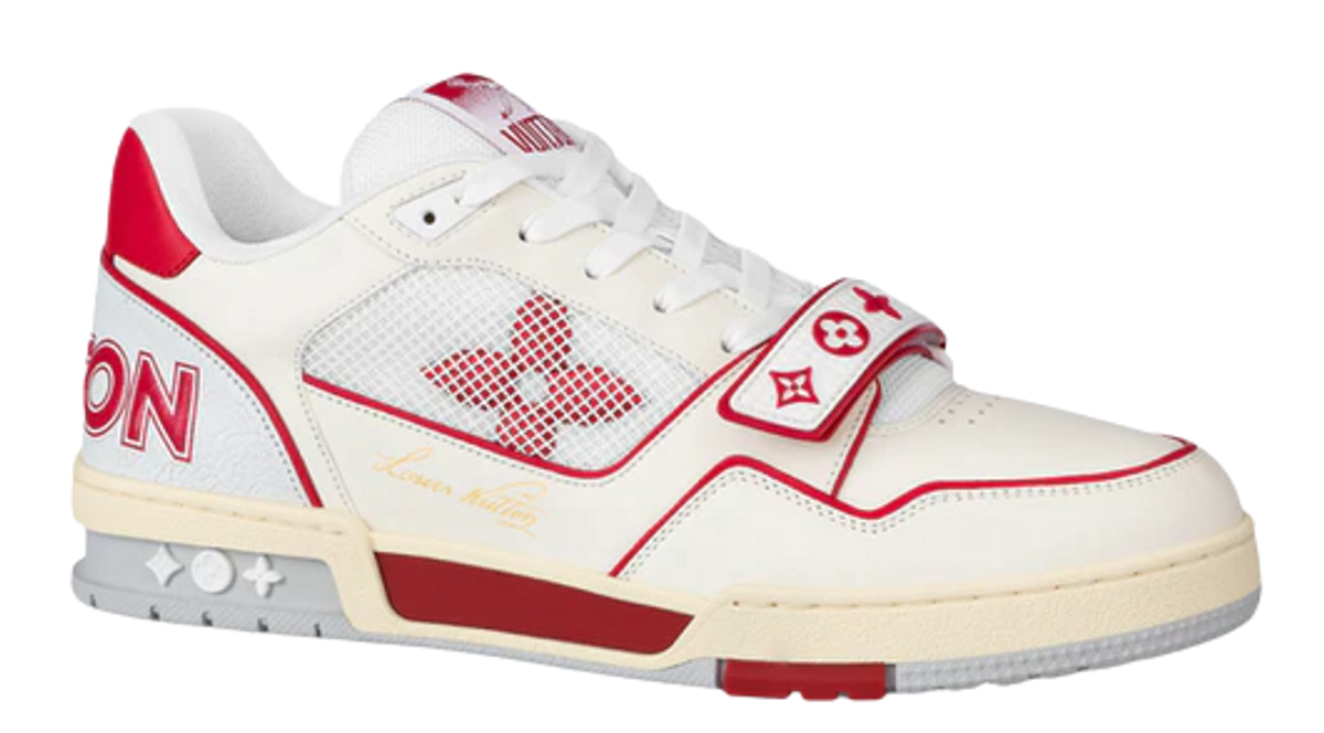 Louis Vuitton Red Mesh Trainers