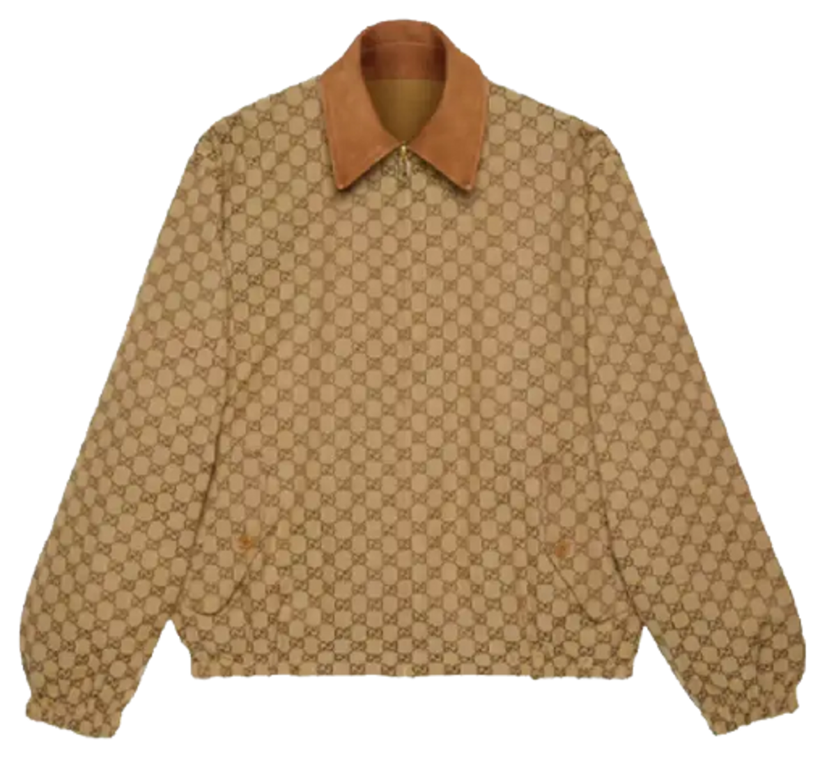 Gucci Reversible Gg Beige Jacket