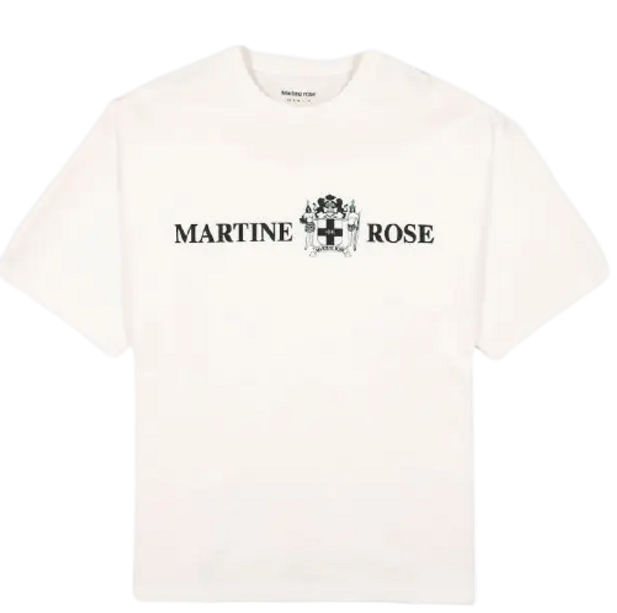Martine Rose Oversized Logo Black Slogan Print T-Shirt