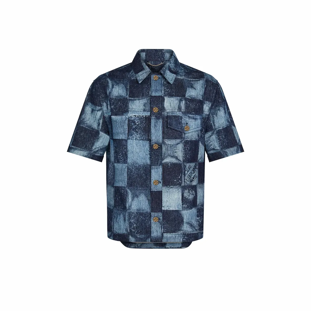 Louis Vuitton Salt Print Denim Shirt