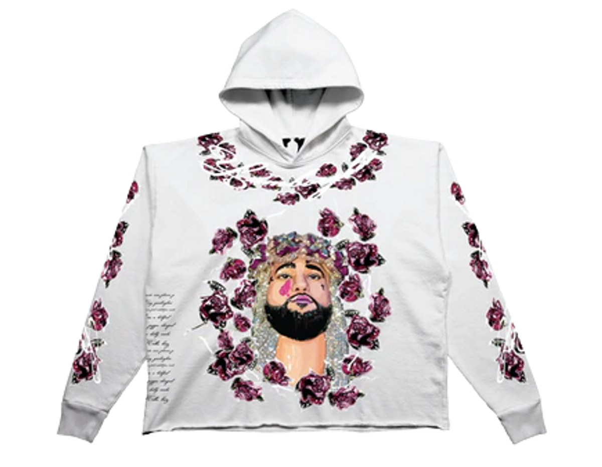 Vlone × Elliot Eliantte White Yamborghini Hoodie