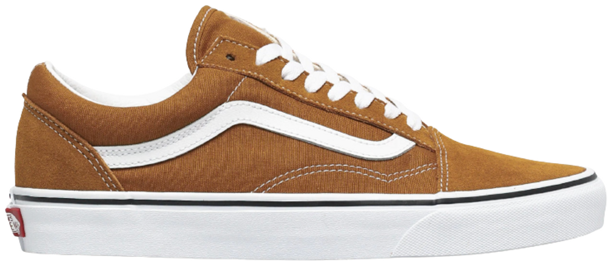 Vans Old Skool Brown/White Low Top Sneakers
