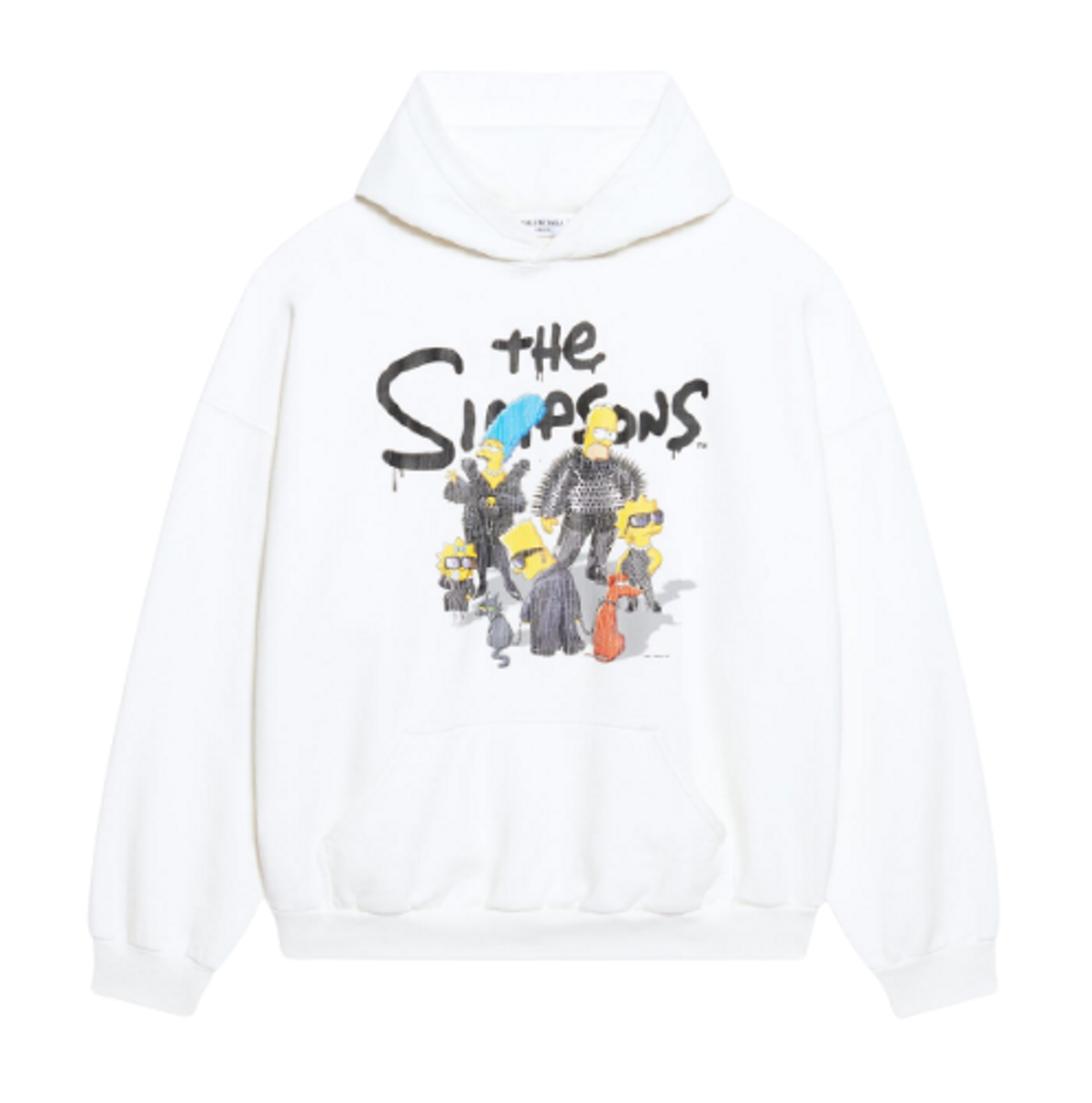 Balenciaga White Television Hoodie