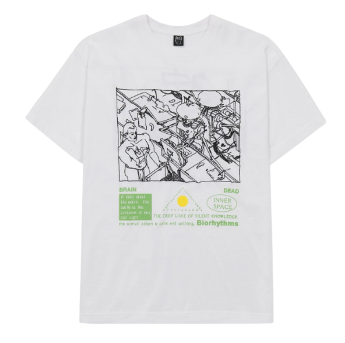 Brain Dead Biorhythms White T-Shirt