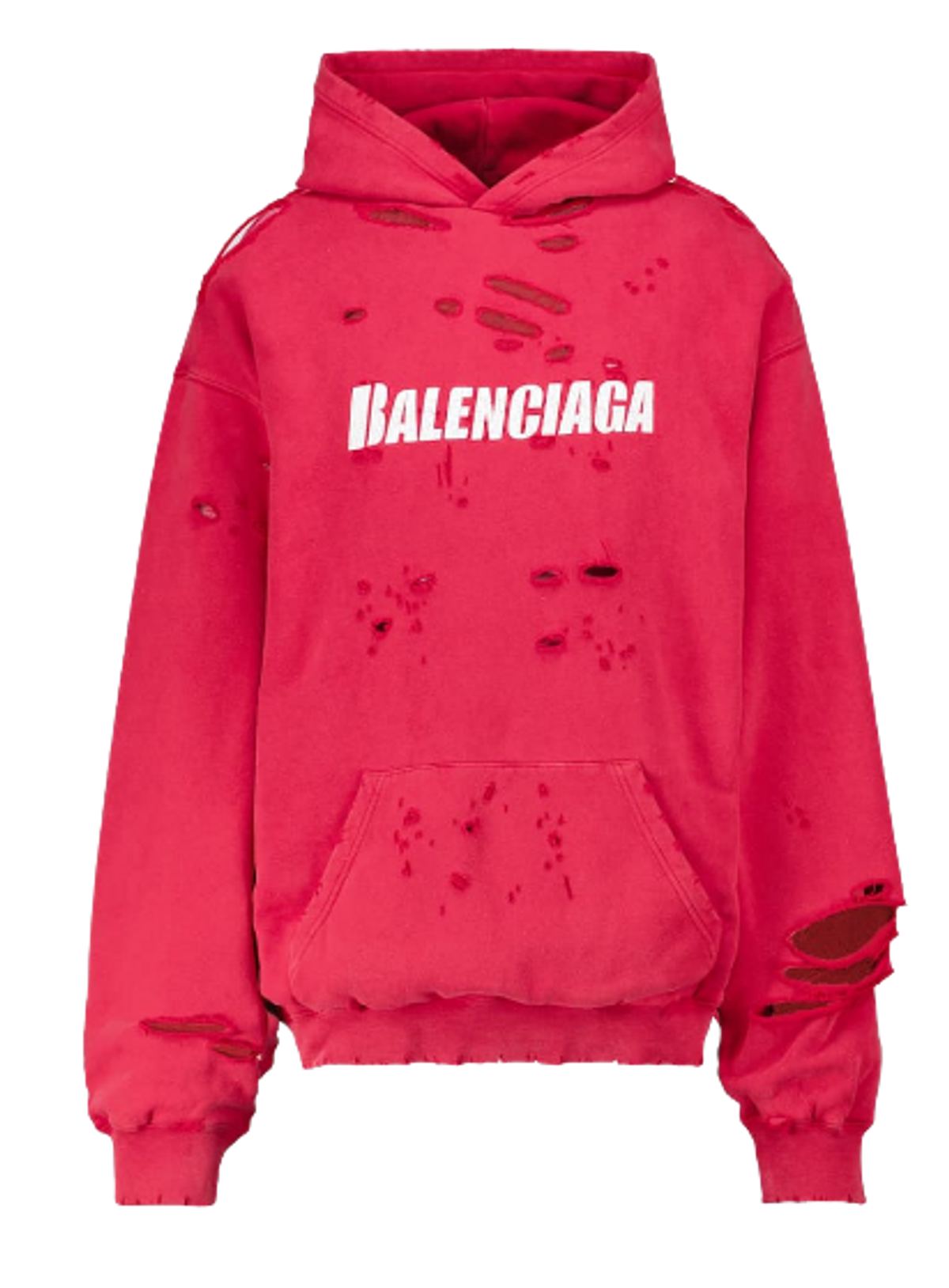 balenciaga double hem hoodie